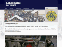 Tablet Screenshot of hansemarkt-dortmund.de